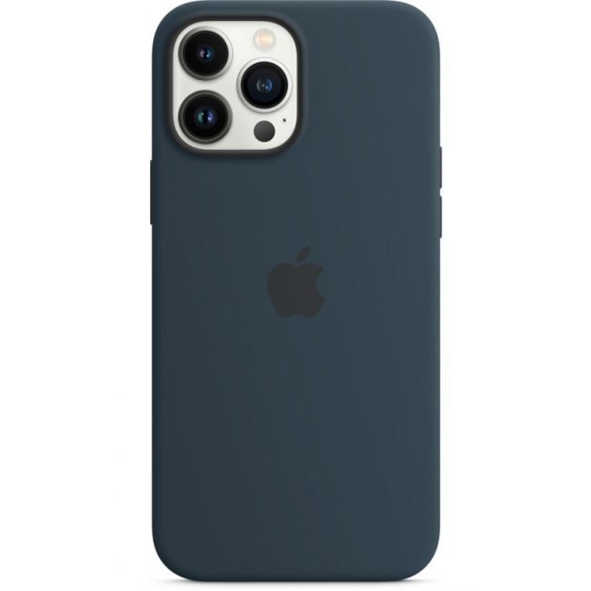 Funda De Silicona Con Magsafe Apple Azul Abismo Para IPhone 13 Pro Max