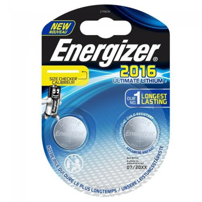 Pila Energizer Botón de Litio 2016